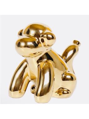 🆕- Trending One Home Design-Gold Ceramic Balloon Monkey Home Decor